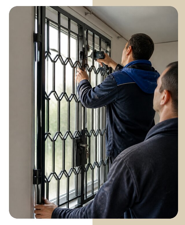 Установка распашных решеток в Троицке цена от 6702 р. | ДвериЛегко-Трц